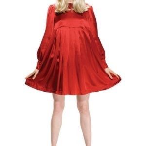 Silk babydoll Valentines dress